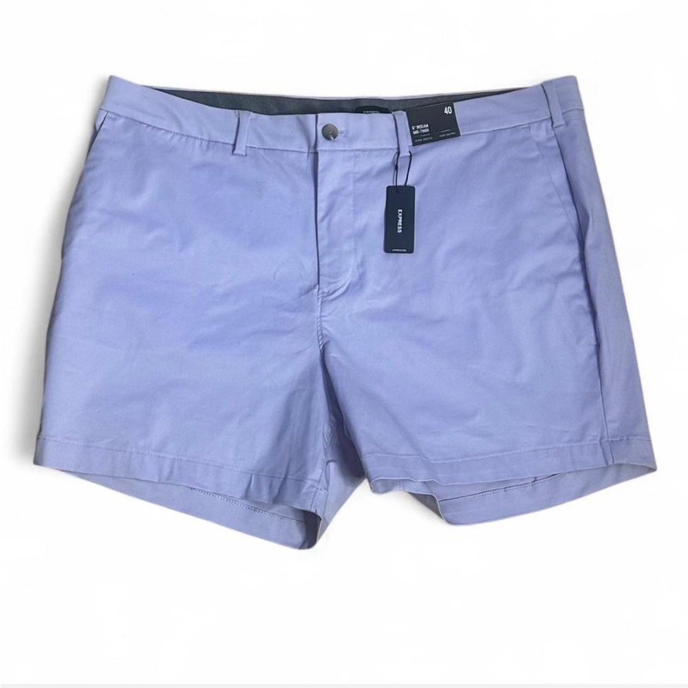 💜 NWT Express Hyper Stretch 6” Inseam Mid-Thigh Temp Control Shorts (40)